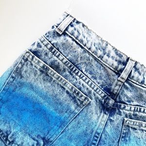 OG High-Waist Cuff Shorts NWT Acid Wash